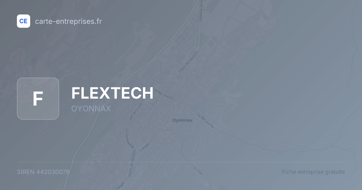 FLEXTECH — 442030078 — fiche entreprise