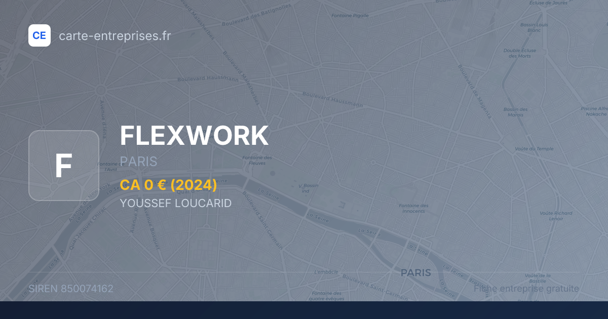 FLEXWORK — 850074162 — fiche entreprise