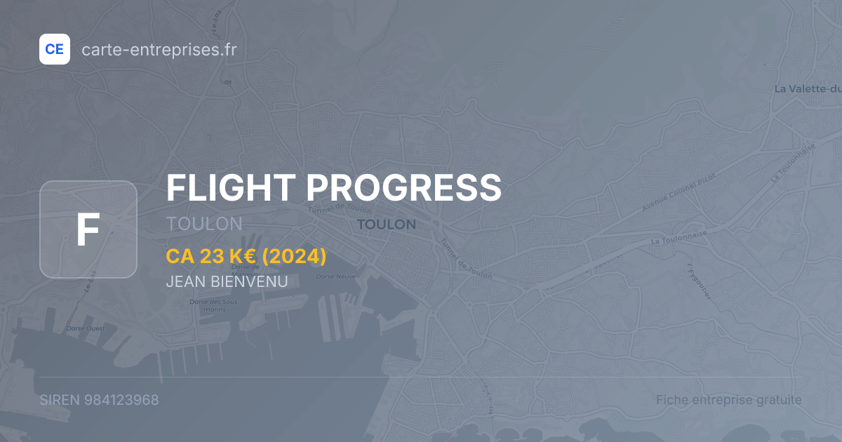 FLIGHT PROGRESS — 984123968 — fiche entreprise