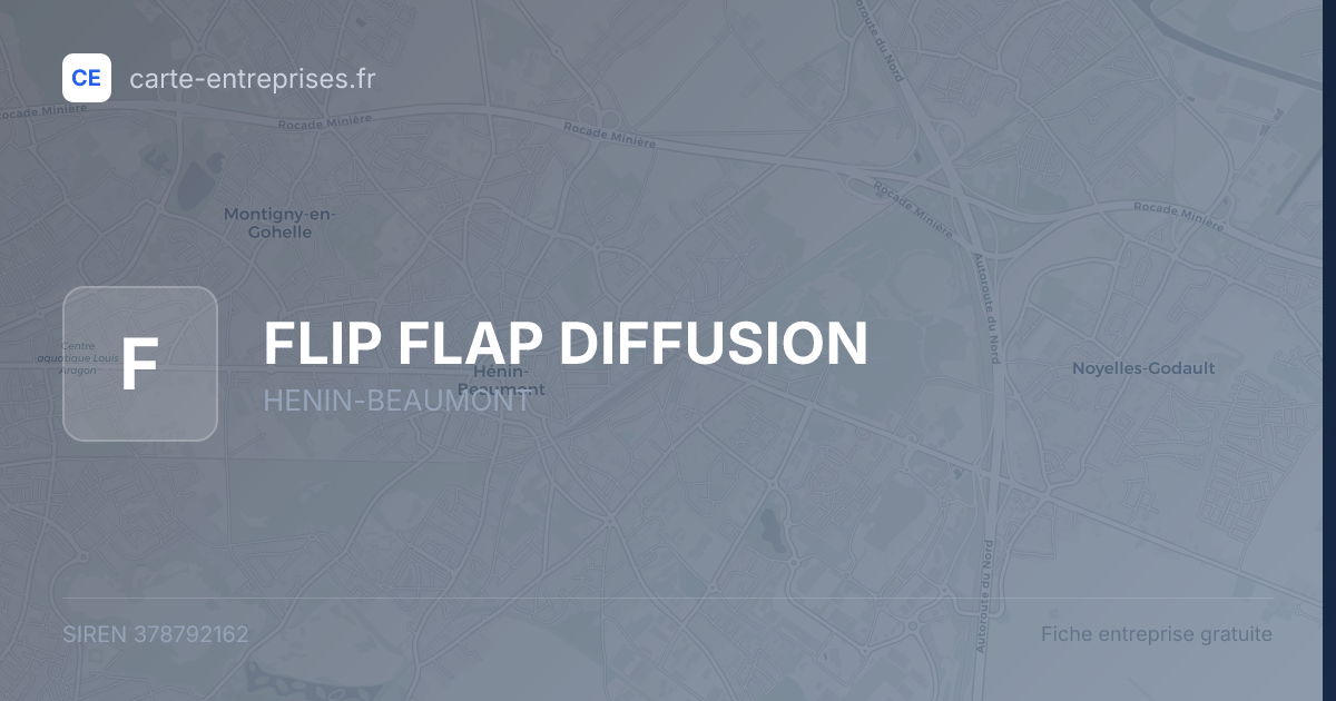 FLIP FLAP DIFFUSION — 378792162 — fiche entreprise