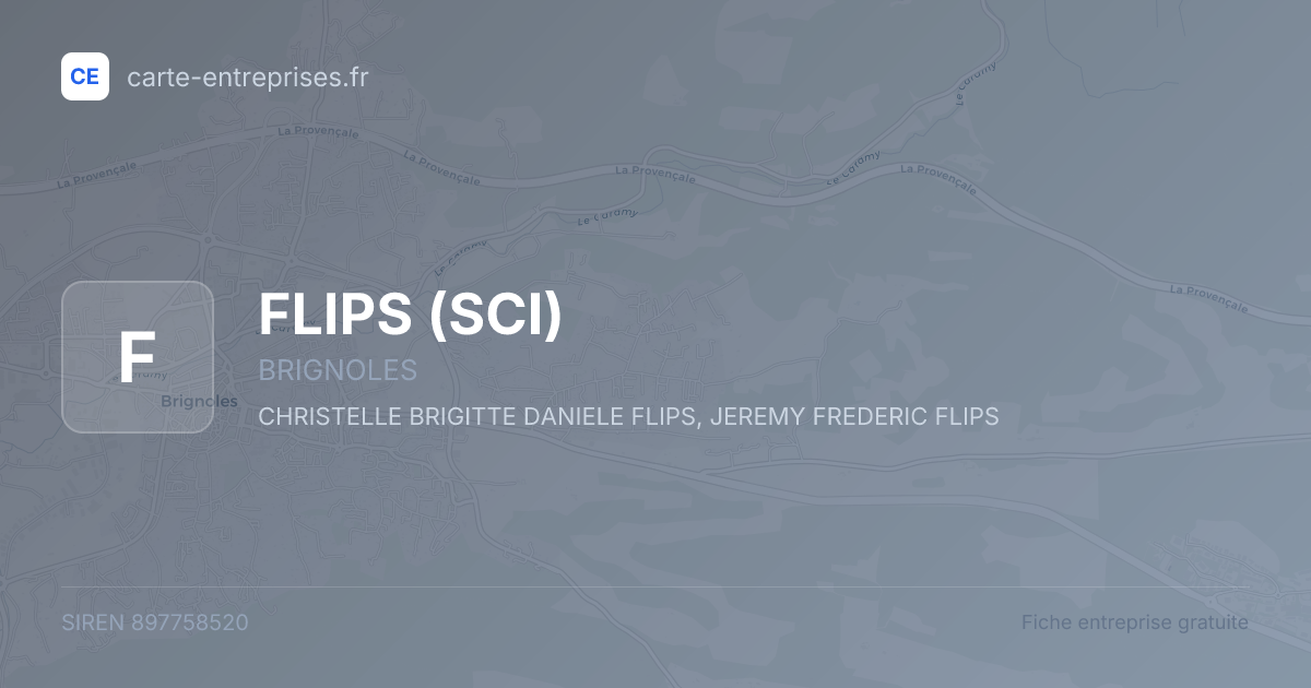 FLIPS (SCI) — 897758520 — fiche entreprise