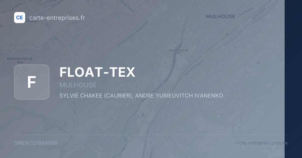 FLOAT-TEX — 521864009 — fiche entreprise