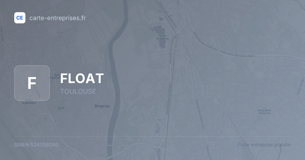 FLOAT — 524058260 — fiche entreprise
