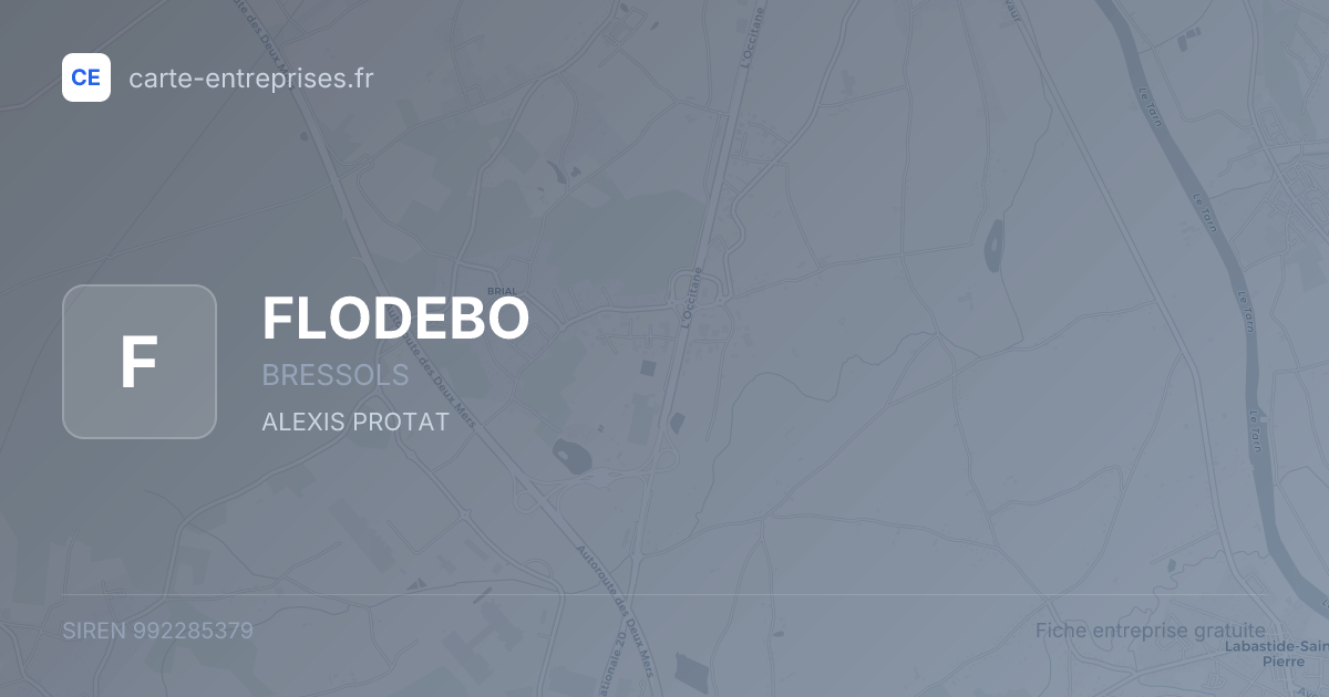 FLODEBO — 992285379 — fiche entreprise