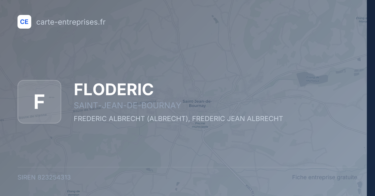 FLODERIC — 823254313 — fiche entreprise