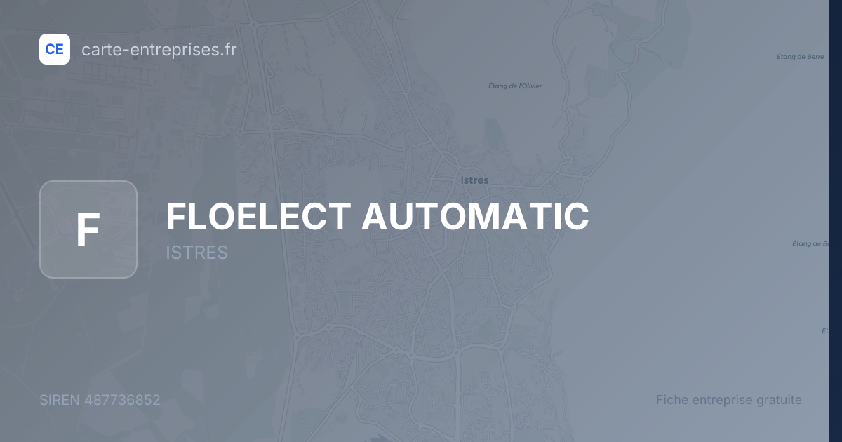 FLOELECT AUTOMATIC — 487736852 — fiche entreprise