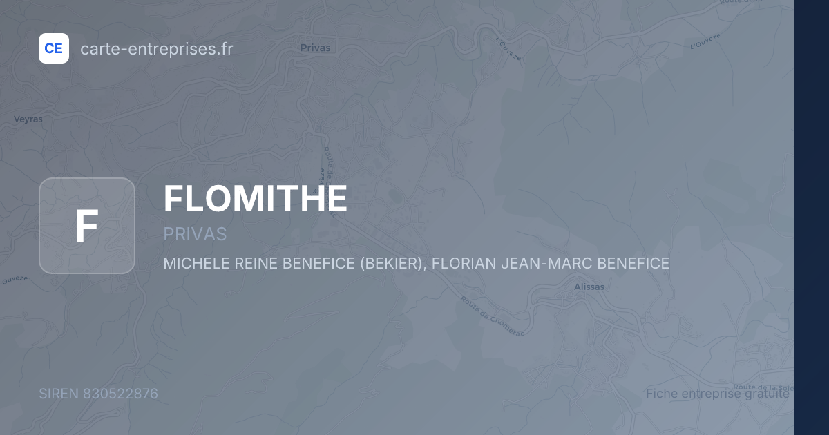 FLOMITHE — 830522876 — fiche entreprise