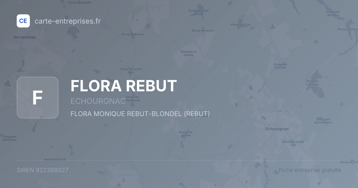 FLORA REBUT — 922369327 — fiche entreprise