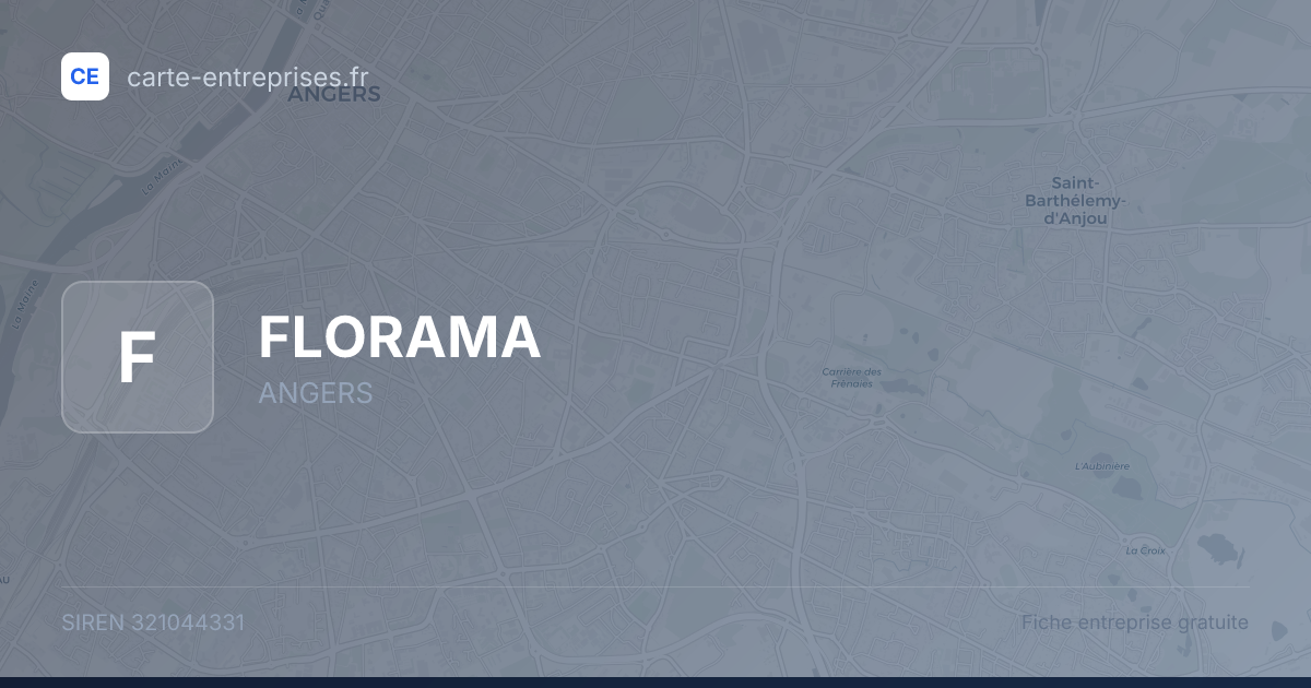 FLORAMA — 321044331 — fiche entreprise