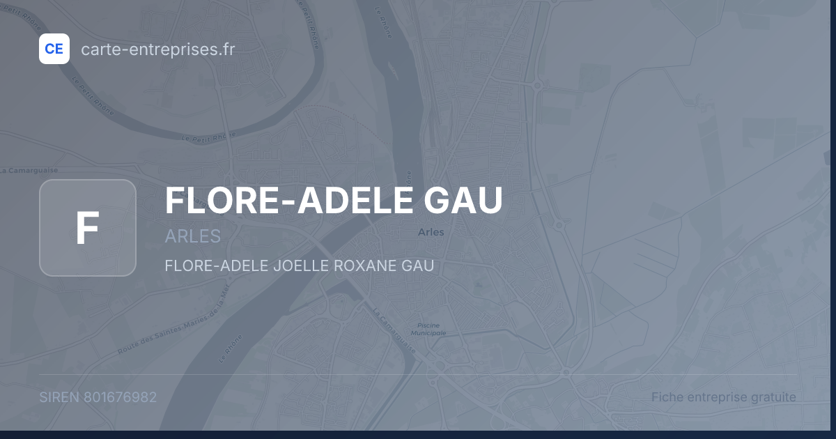 FLORE-ADELE GAU — 801676982 — fiche entreprise