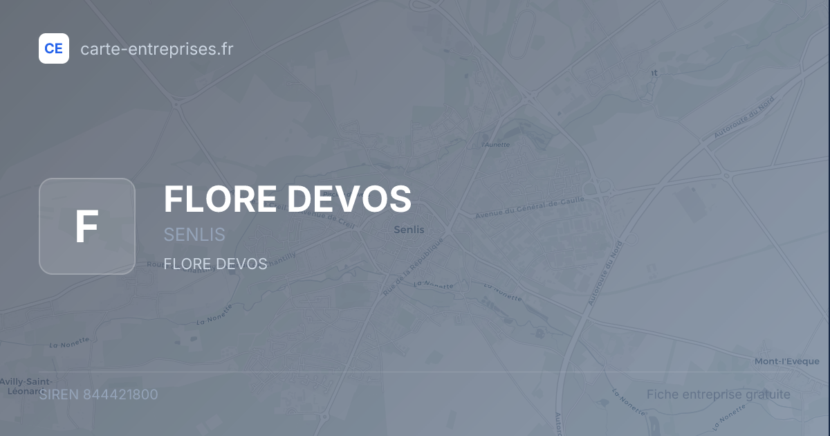FLORE DEVOS — 844421800 — fiche entreprise