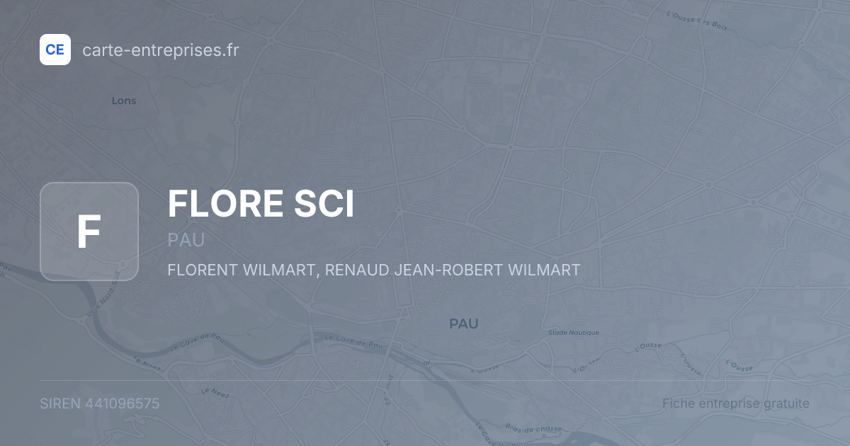FLORE SCI — 441096575 — fiche entreprise