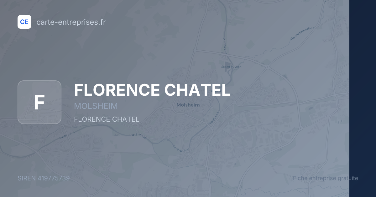 FLORENCE CHATEL — 419775739 — fiche entreprise