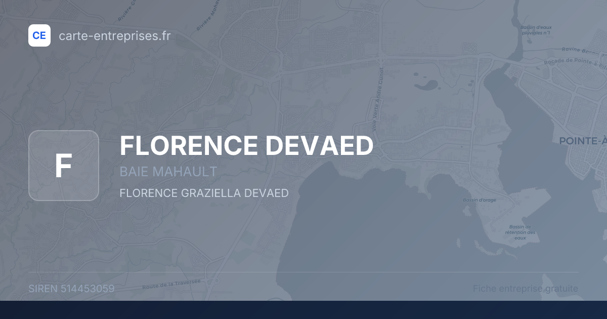 FLORENCE DEVAED — 514453059 — fiche entreprise