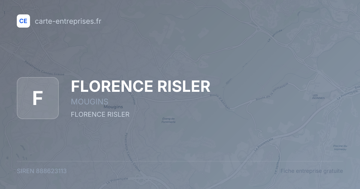 FLORENCE RISLER — 888623113 — fiche entreprise