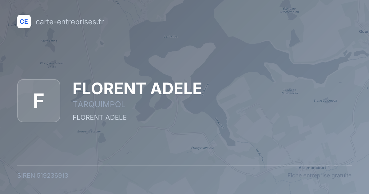 FLORENT ADELE — 519236913 — fiche entreprise