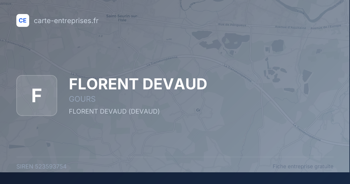 FLORENT DEVAUD — 523593754 — fiche entreprise