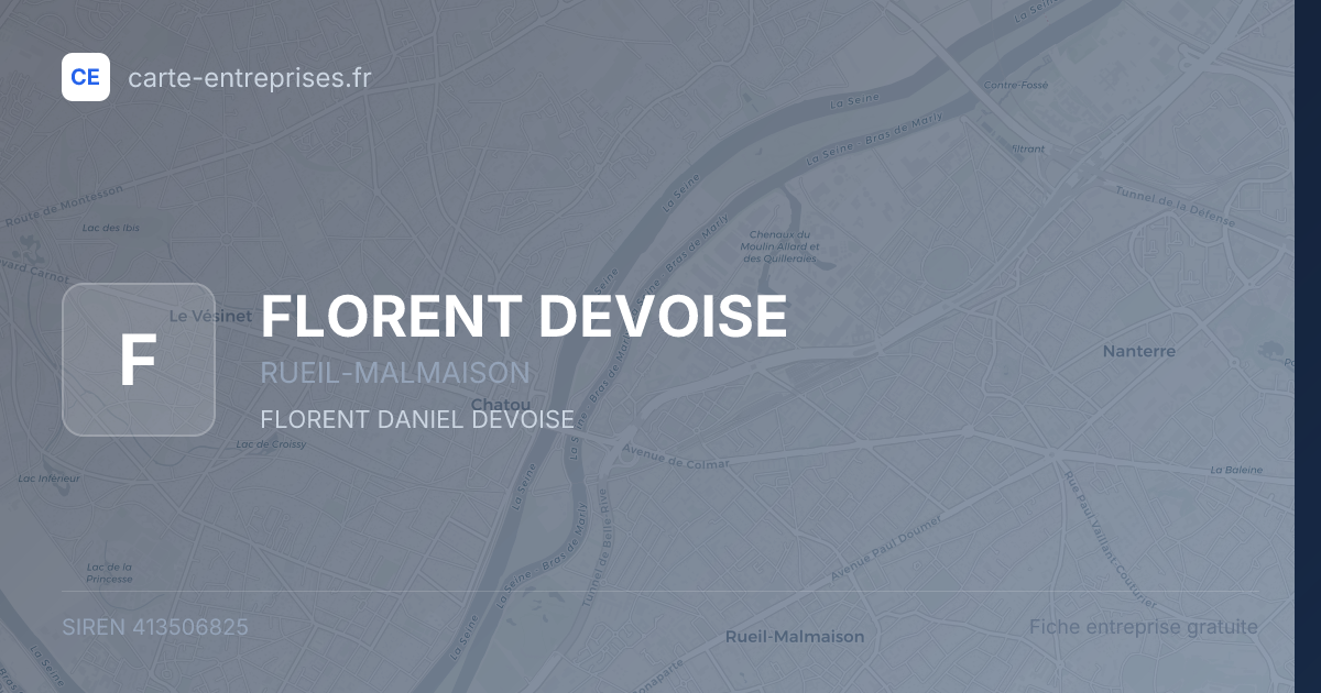 FLORENT DEVOISE — 413506825 — fiche entreprise