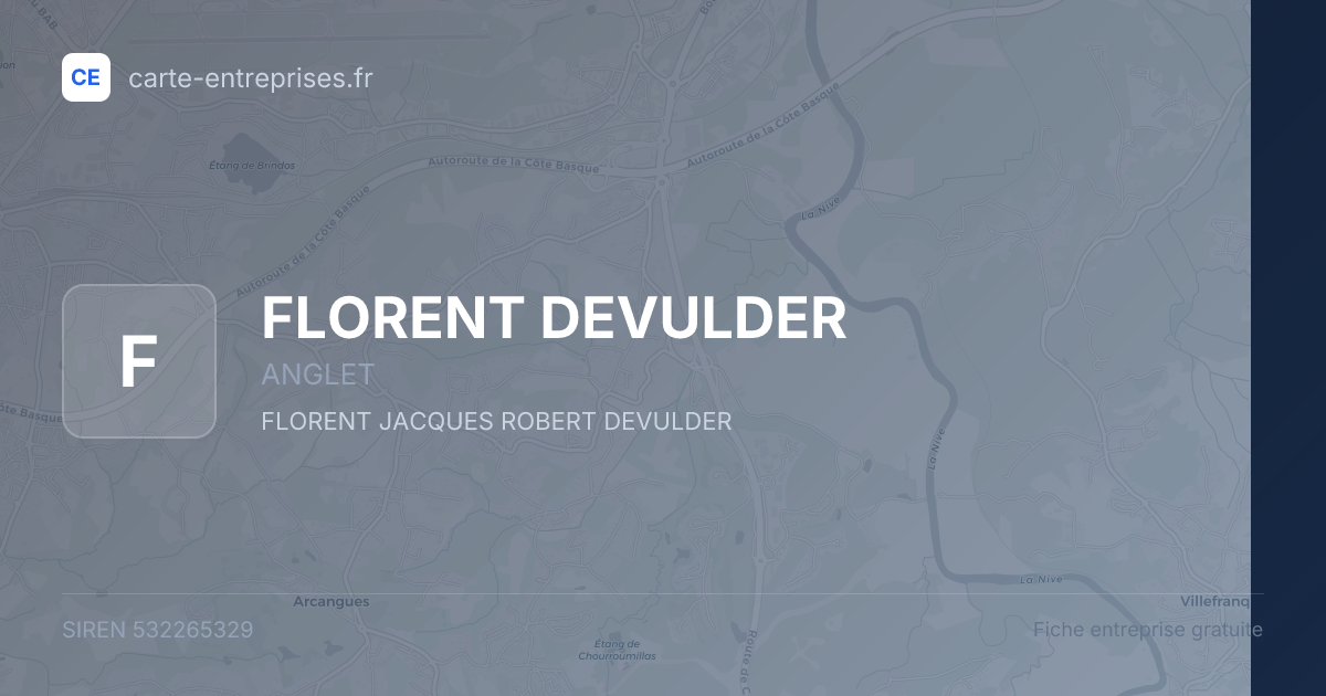 FLORENT DEVULDER — 532265329 — fiche entreprise
