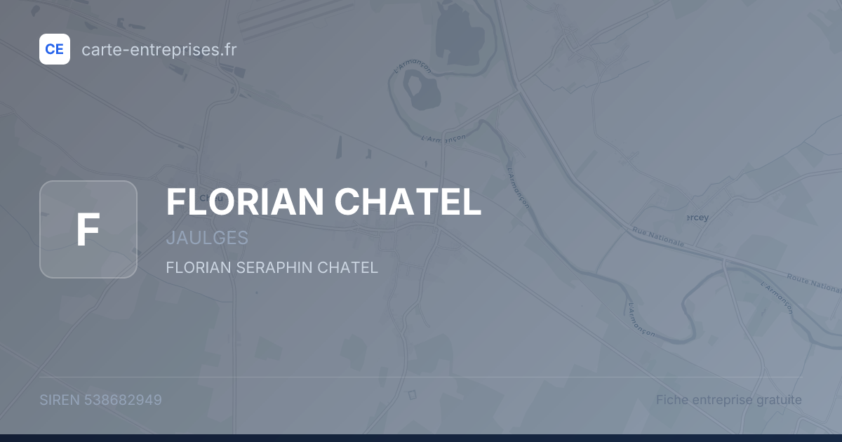 FLORIAN CHATEL — 538682949 — fiche entreprise