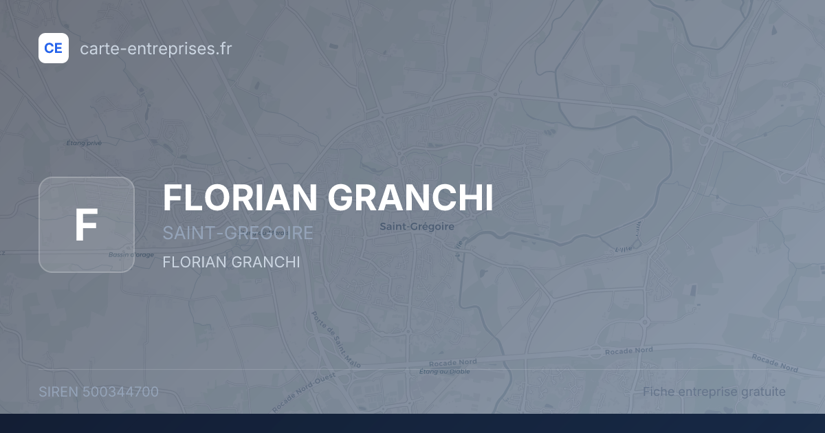 FLORIAN GRANCHI — 500344700 — fiche entreprise