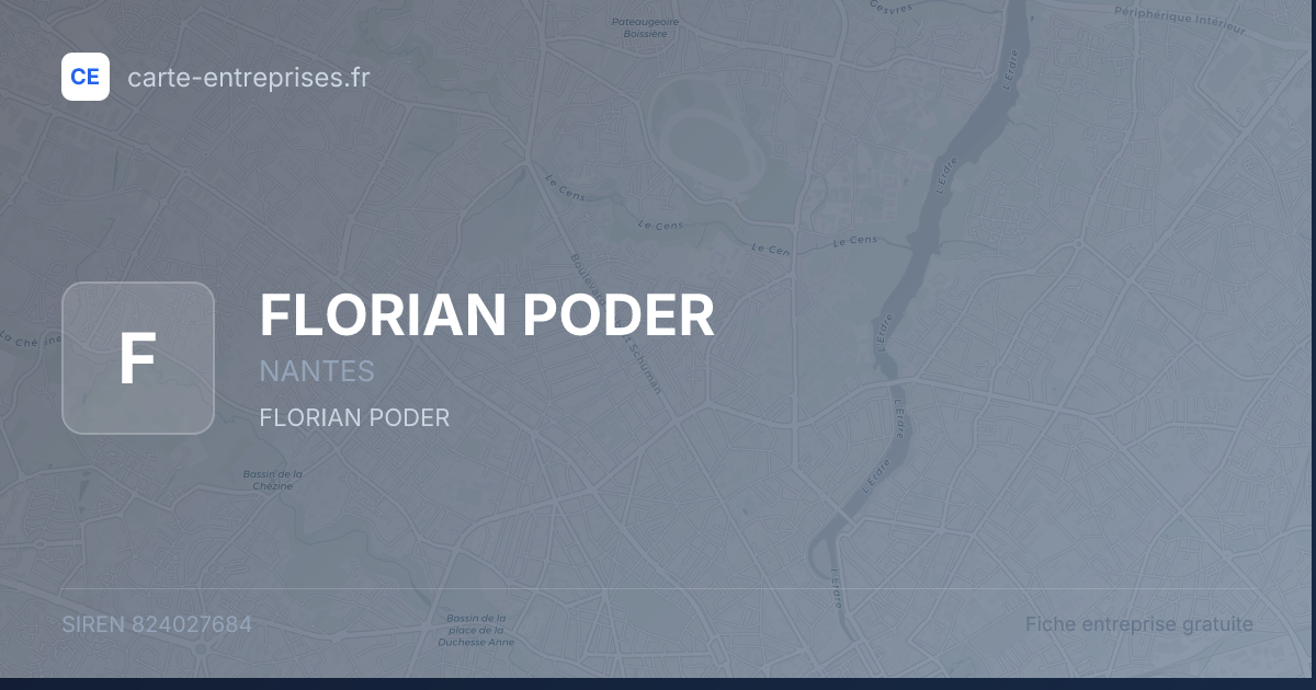 FLORIAN PODER — 824027684 — fiche entreprise