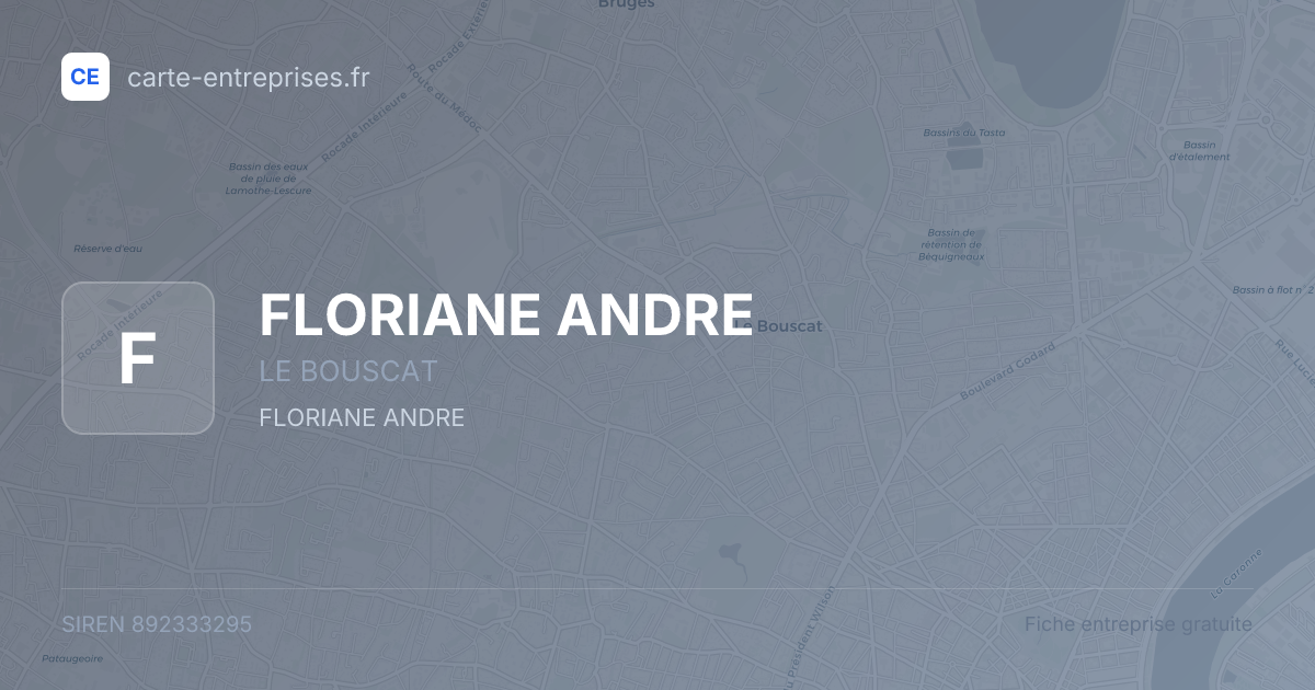 FLORIANE ANDRE — 892333295 — fiche entreprise