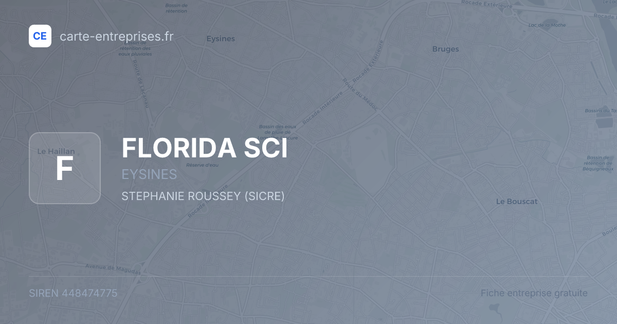 FLORIDA SCI — 448474775 — fiche entreprise