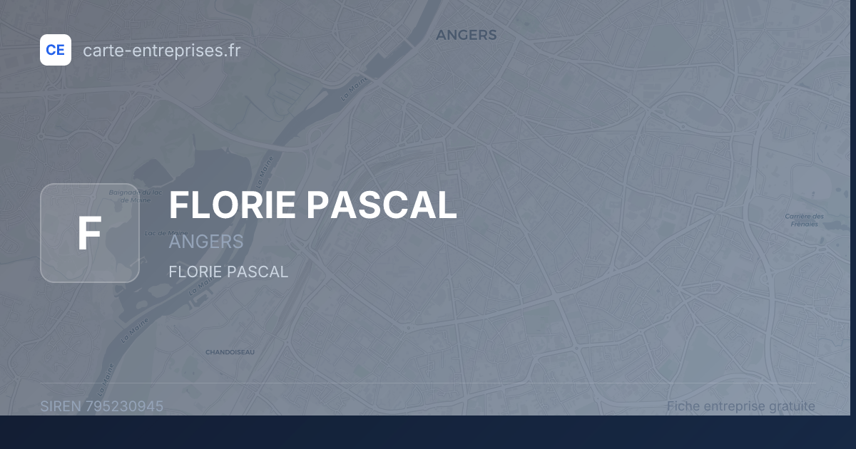FLORIE PASCAL — 795230945 — fiche entreprise