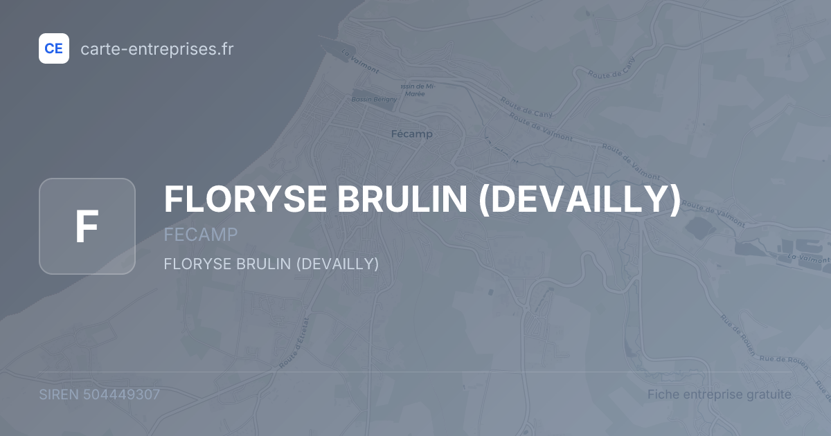 FLORYSE BRULIN (DEVAILLY) — 504449307 — fiche entreprise