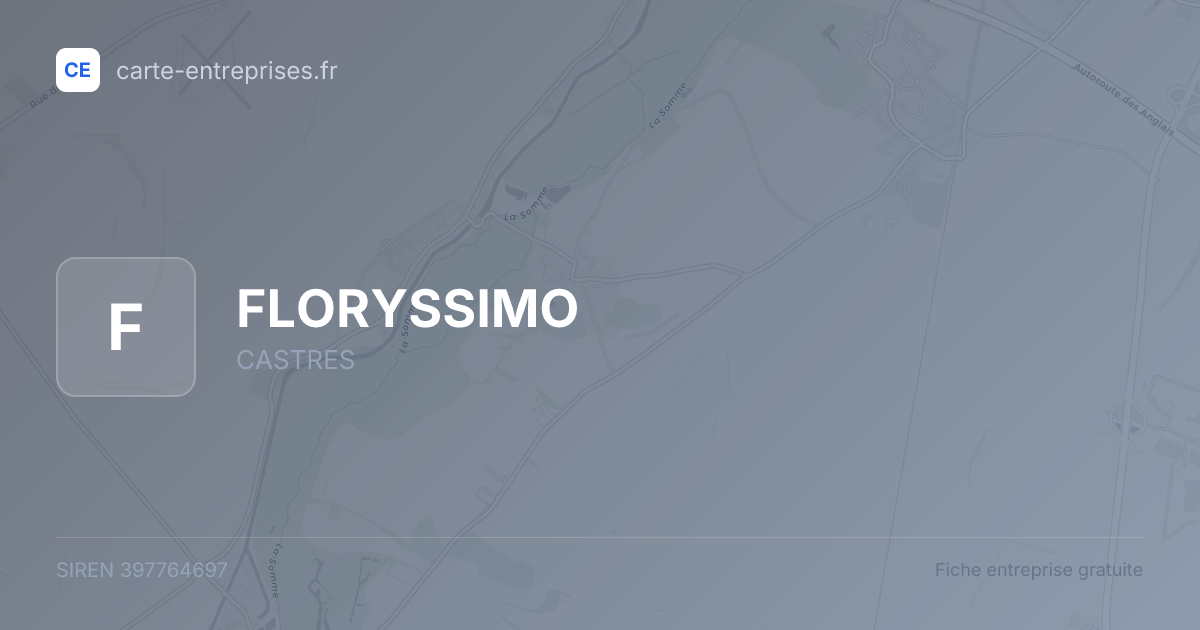 FLORYSSIMO — 397764697 — fiche entreprise