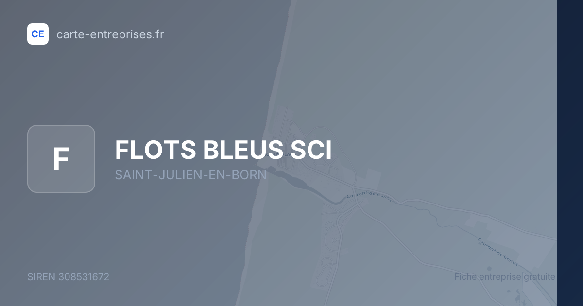 FLOTS BLEUS SCI — 308531672 — fiche entreprise