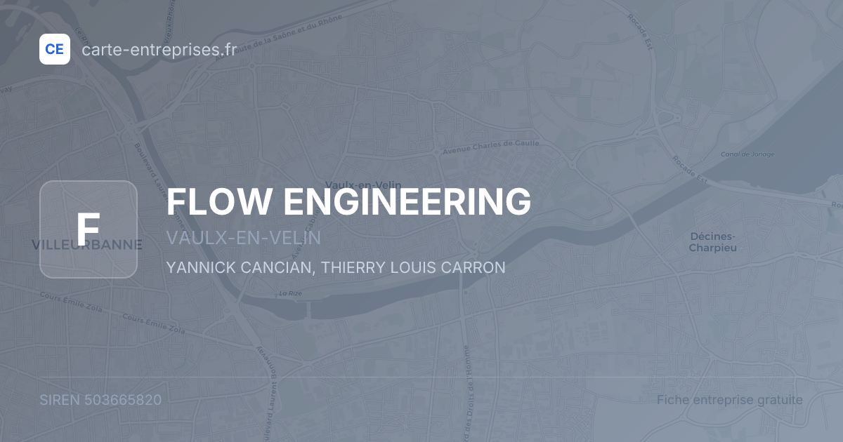FLOW ENGINEERING — 503665820 — fiche entreprise