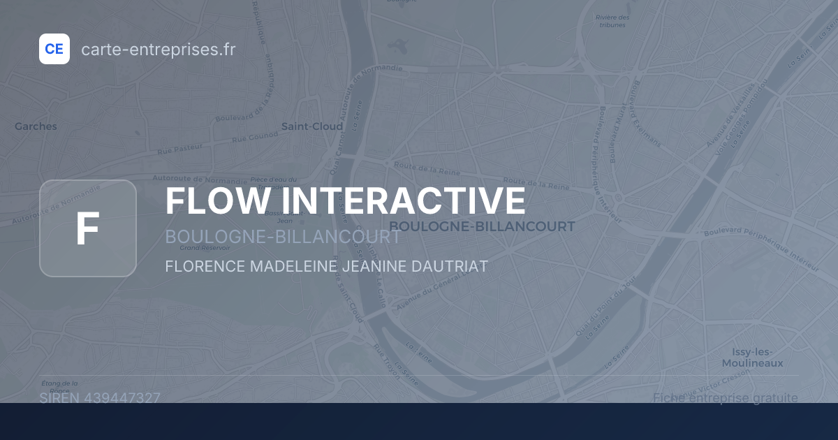FLOW INTERACTIVE — 439447327 — fiche entreprise