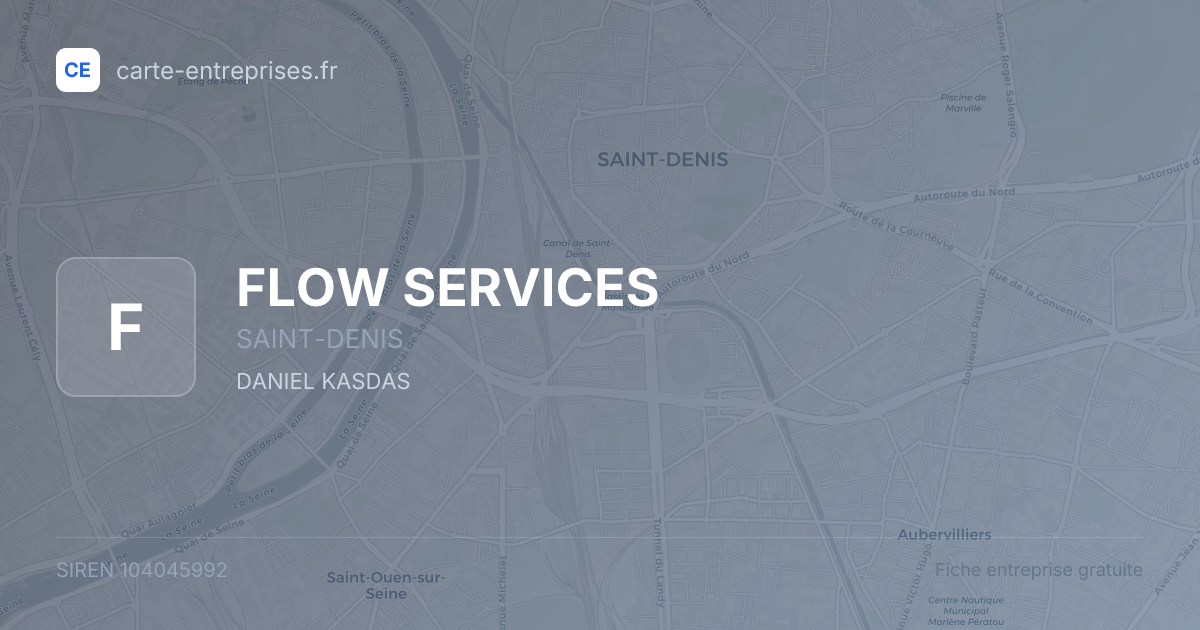 FLOW SERVICES — 104045992 — fiche entreprise