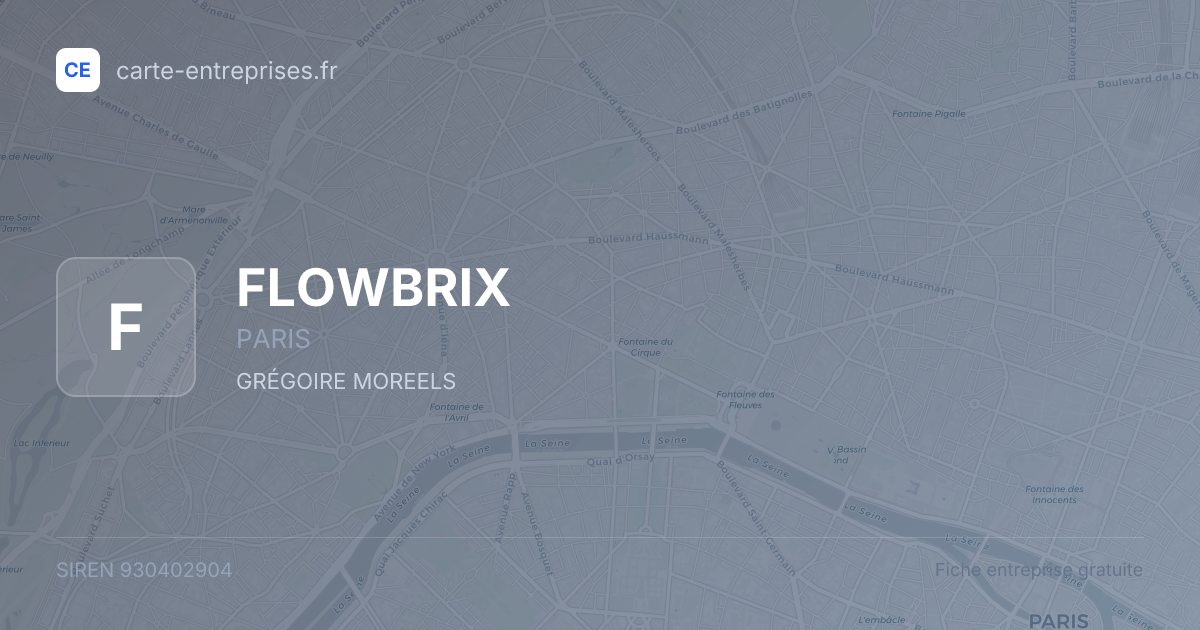 FLOWBRIX — 930402904 — fiche entreprise