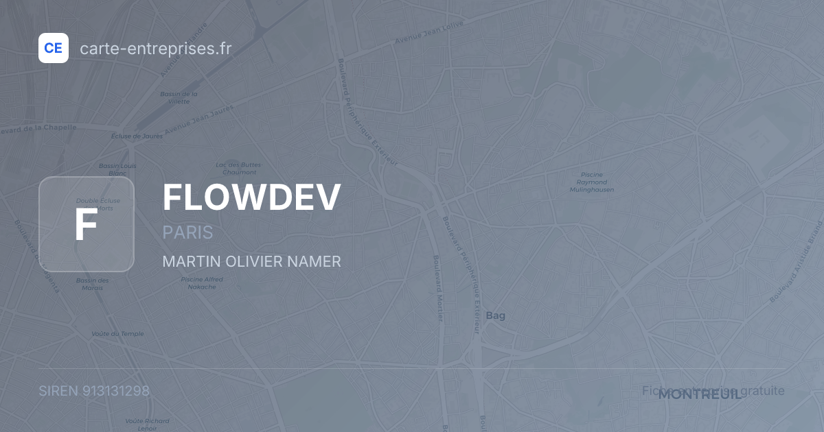 FLOWDEV — 913131298 — fiche entreprise