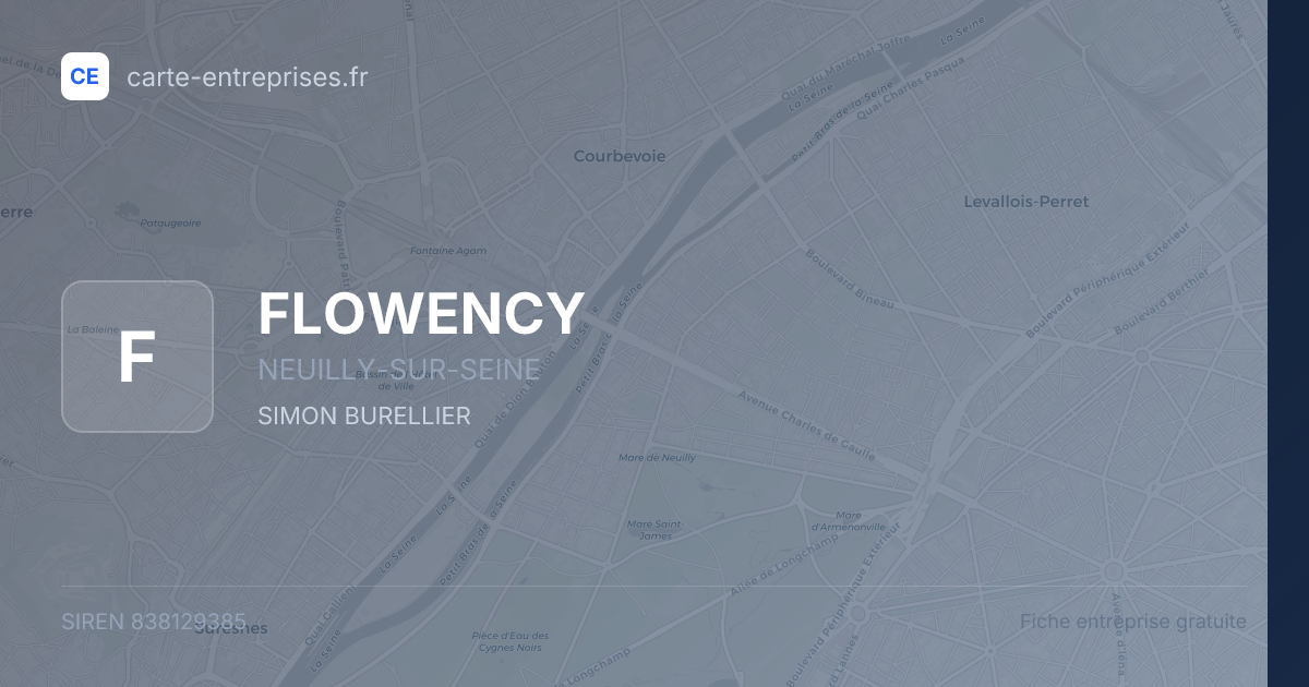 FLOWENCY — 838129385 — fiche entreprise