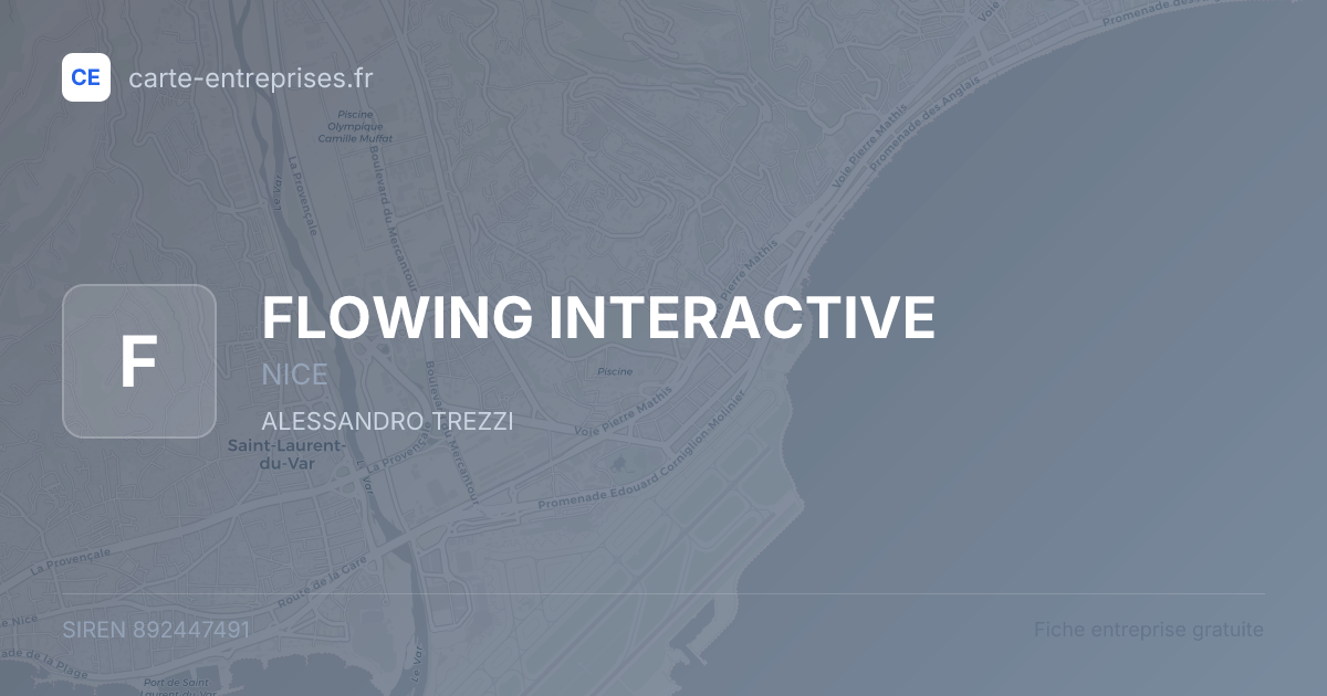 FLOWING INTERACTIVE — 892447491 — fiche entreprise