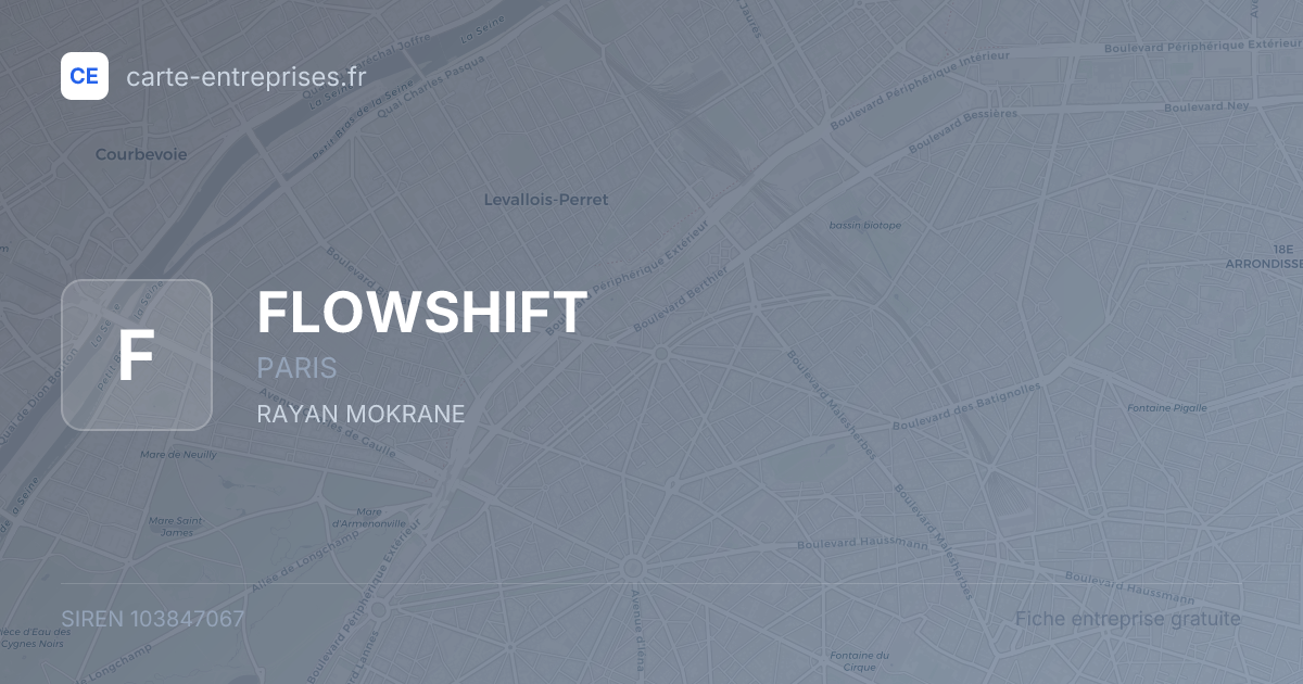 FLOWSHIFT — 103847067 — fiche entreprise