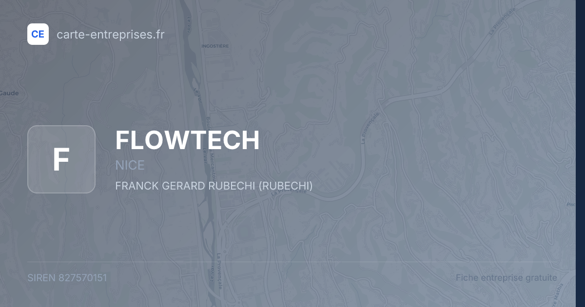 FLOWTECH — 827570151 — fiche entreprise