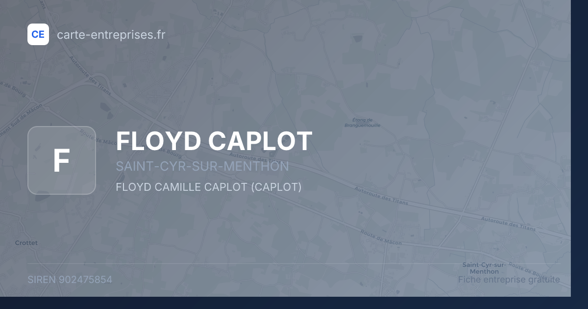 FLOYD CAPLOT — 902475854 — fiche entreprise