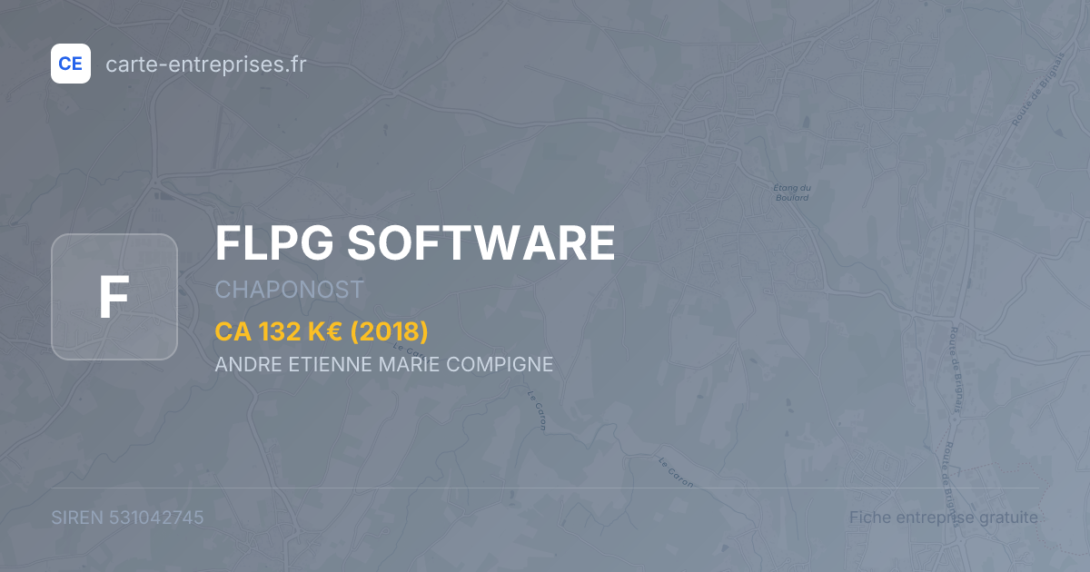 FLPG SOFTWARE — 531042745 — fiche entreprise