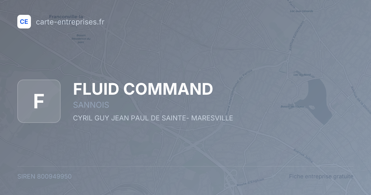 FLUID COMMAND — 800949950 — fiche entreprise