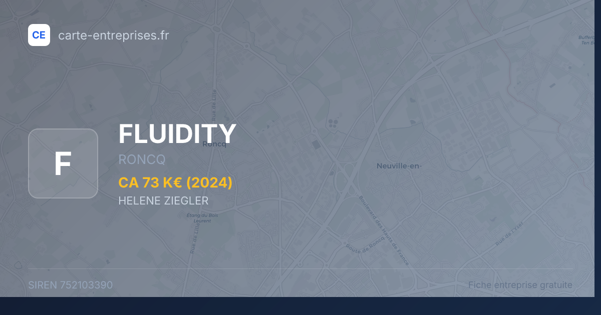 FLUIDITY — 752103390 — fiche entreprise