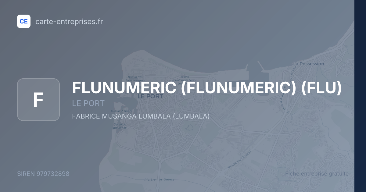 FLUNUMERIC (FLUNUMERIC) (FLU) — 979732898 — fiche entreprise