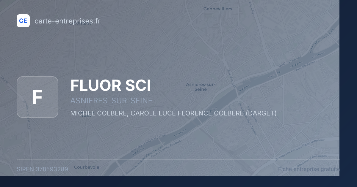 FLUOR SCI — 378593289 — fiche entreprise