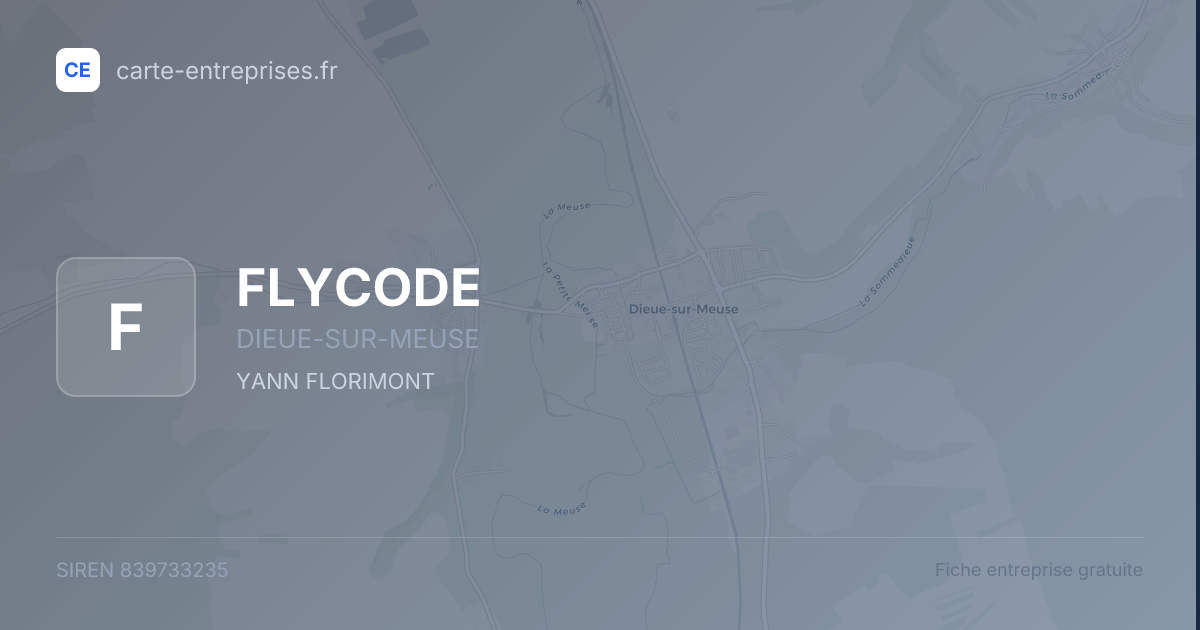 FLYCODE — 839733235 — fiche entreprise