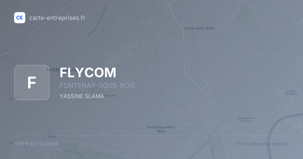 FLYCOM — 877524694 — fiche entreprise