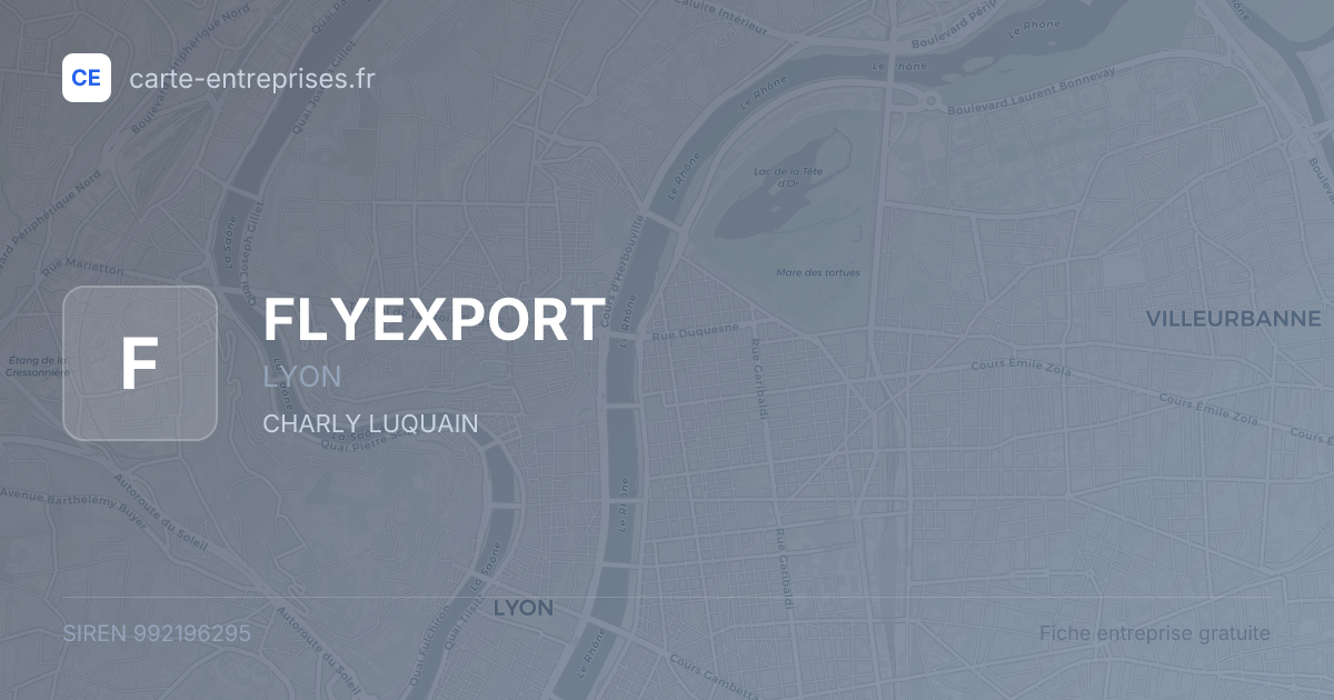 FLYEXPORT — 992196295 — fiche entreprise